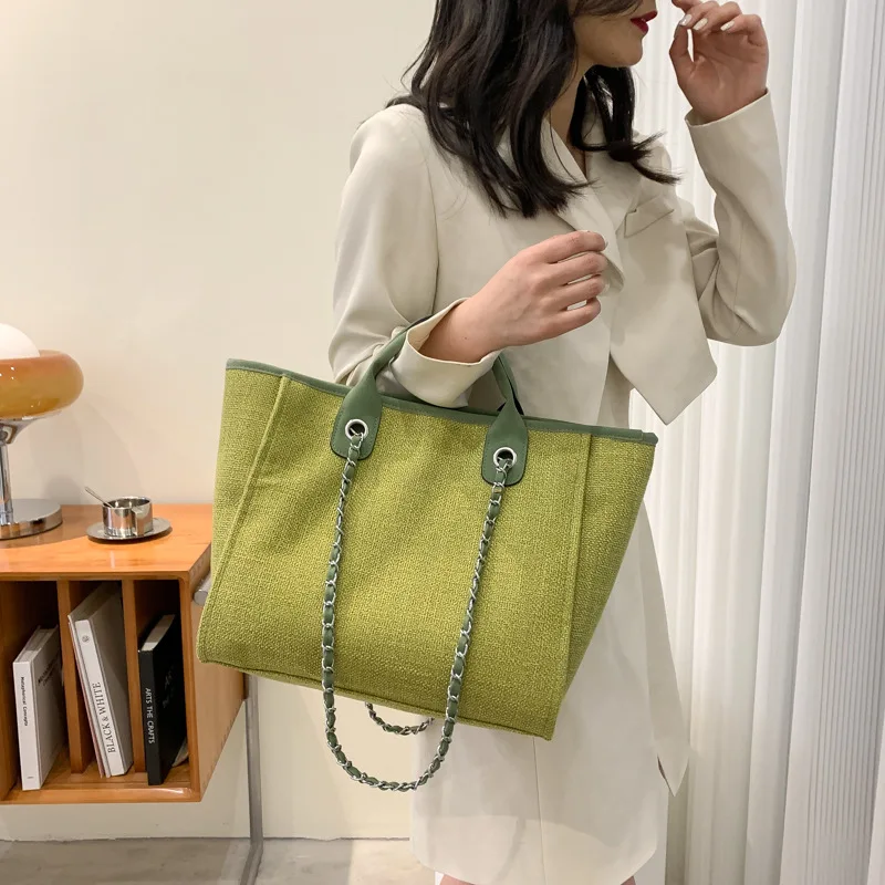 

Women's Bag Large Capacity Tote Trendy Versatile Small Crowd Shoulder Bag Luxury Designer Handbags Classic Chain Bag 2023