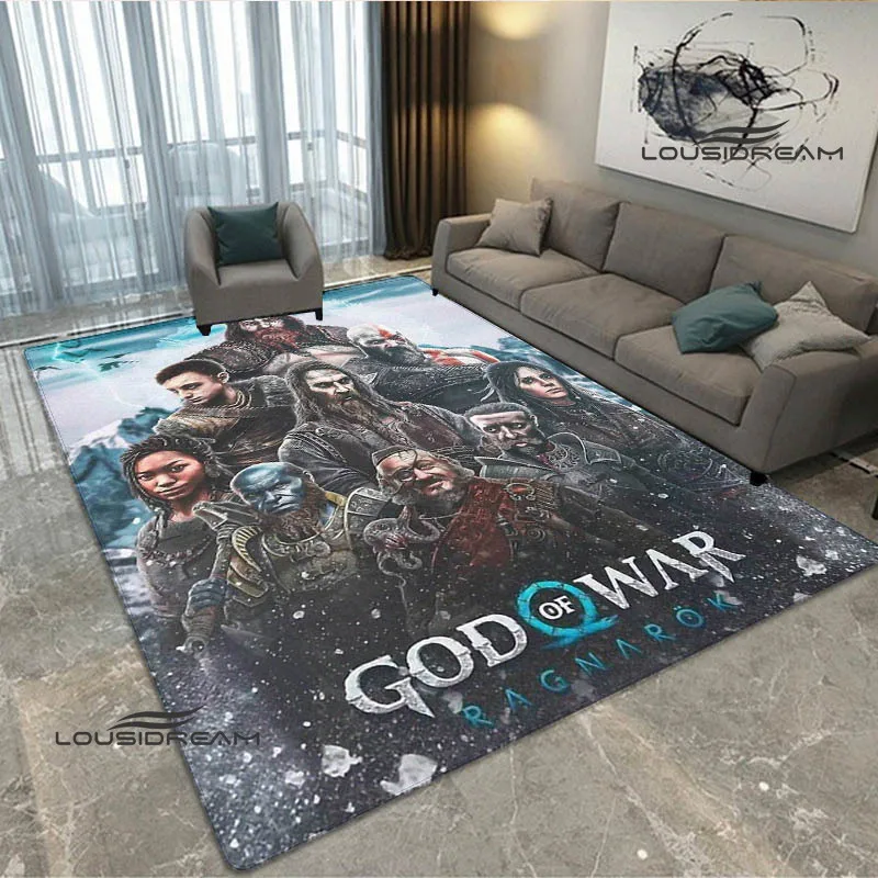 Ковер игровой Бог войны с принтом ковер для гостиной спальни нескользящий декор