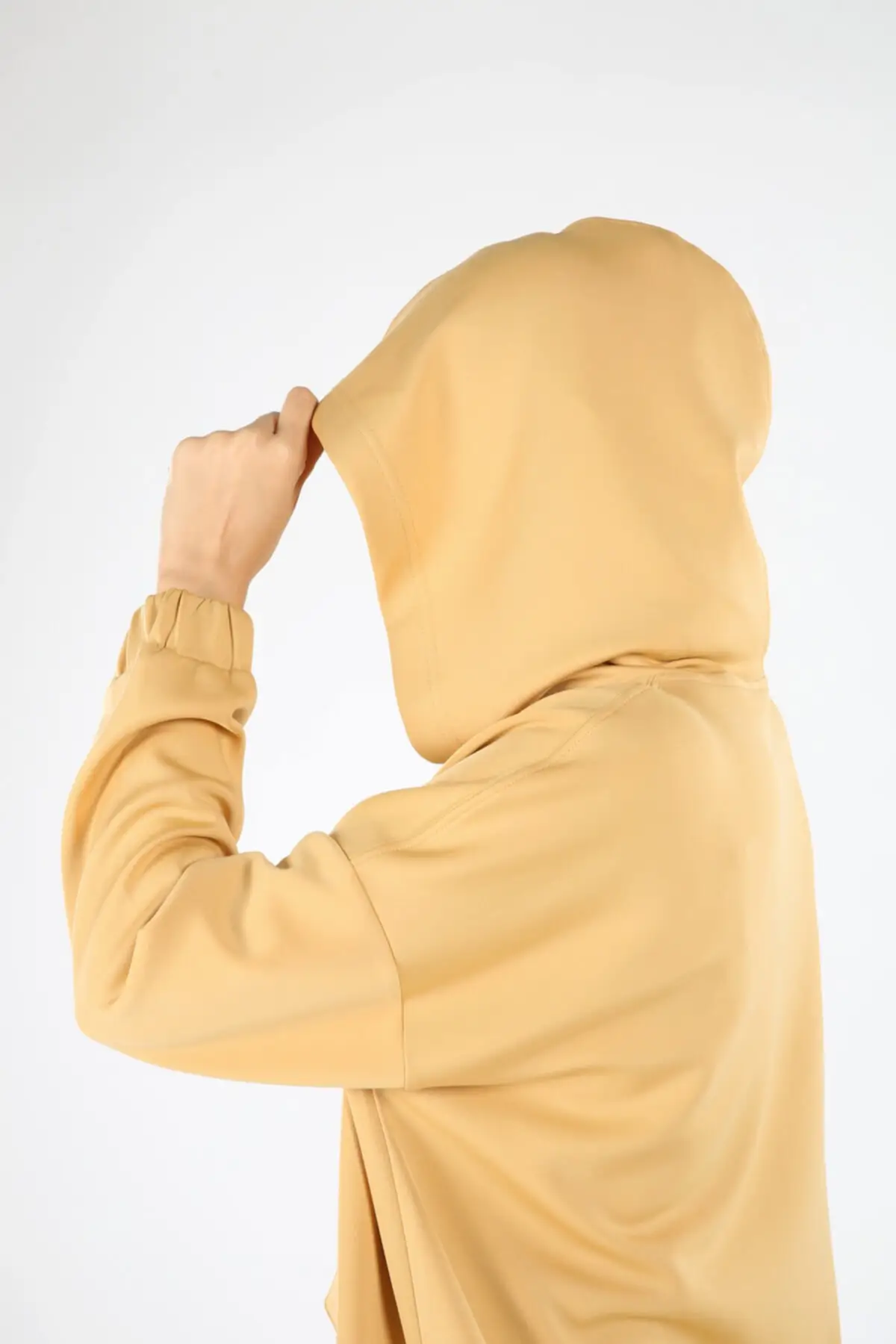 

Yellow Hooded Sweater Tunic Cell of taylor Women Muslim Sweatshirt 2021 Fashion