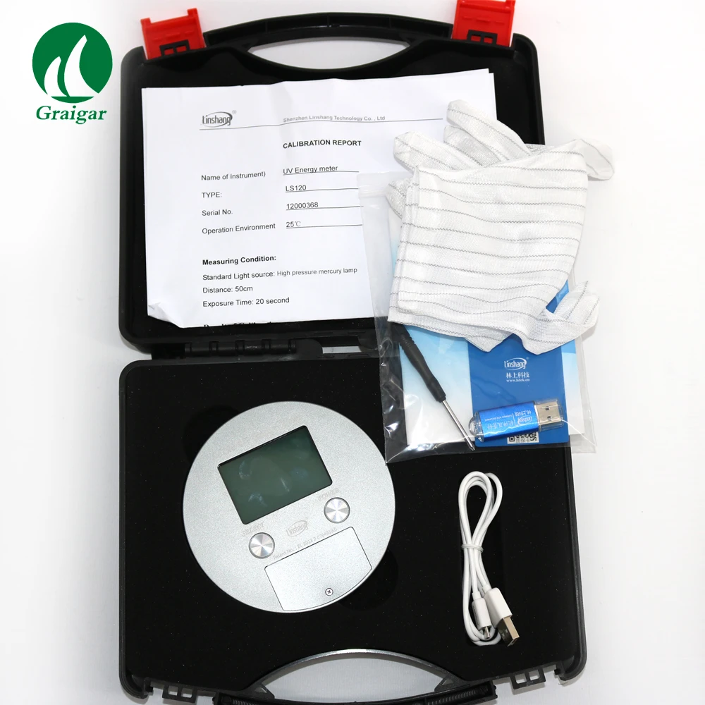 LS120 УФ измеритель энергии лампа с УФ-энергией/плотностью/облучением и