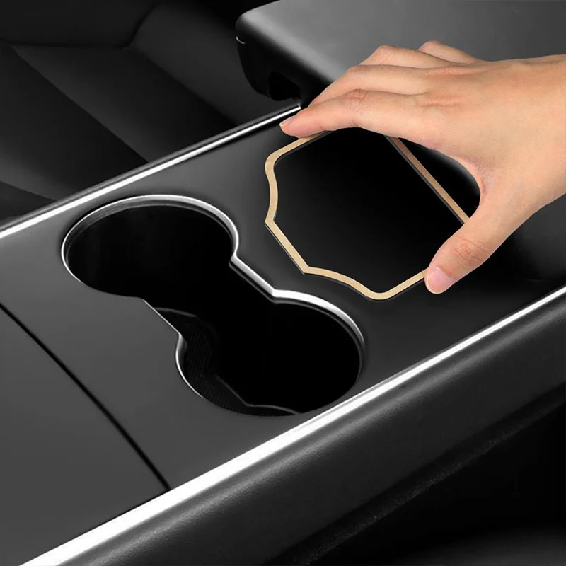 

KEKT for Model3 Car Start Card Key Trim Frame Holder Fixer Limiting Sticker for Tesla Model 3 Accessories 2020 Car Sticker