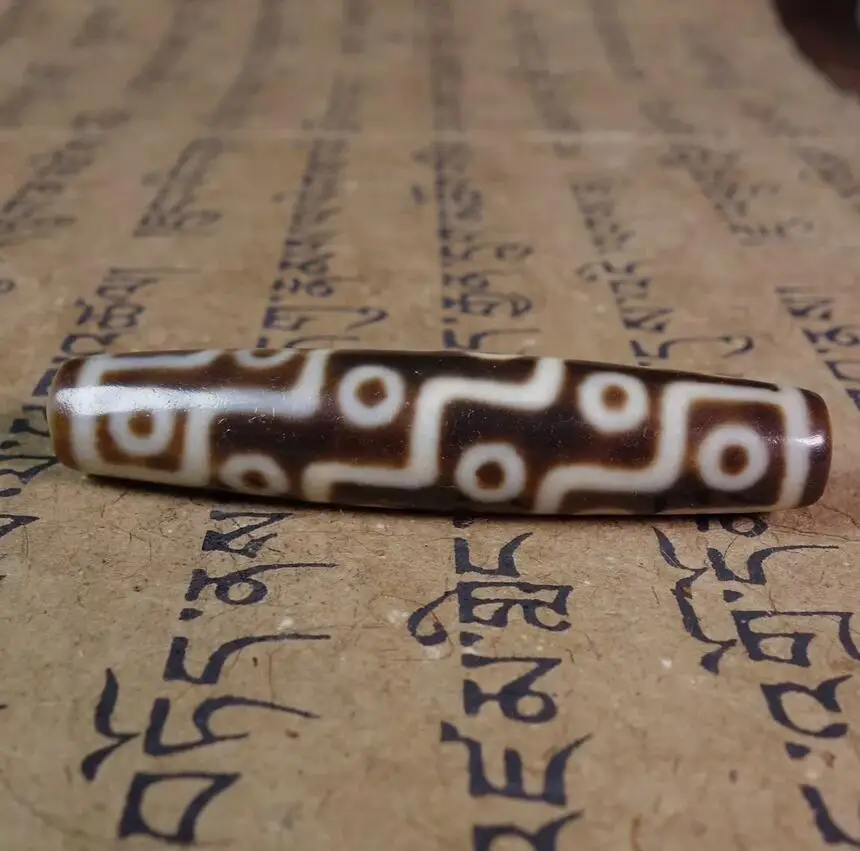 Древние тибетские бусины Дзи старый агат редкий 18-глазный тотем-амулет кулон GZI #