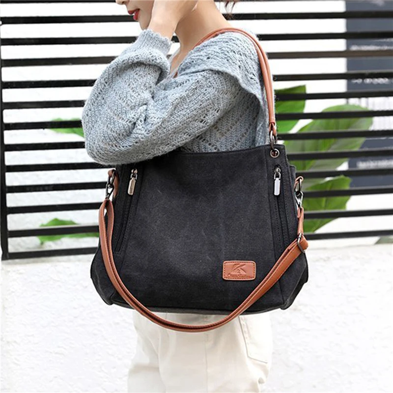 

Women Bags Fashion Designer Shoulder Bag Crossbody For Women 2022 Female Messenger Bag Women's Purse Lady Canvas Cloth Handbag