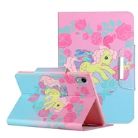 cute painted leather full protect tablet cover for galaxy tab a 9 7 sm t550 10 1 sm t585c sm t560 sm t530 sm t515 stand cover