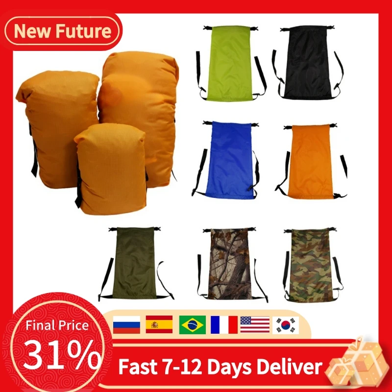 5L/8L/11L Outdoor Camping Sleeping Bag Pack Compression Stuff Sack Storage Carry Bag Waterproof Bag Accessories Hot Sale