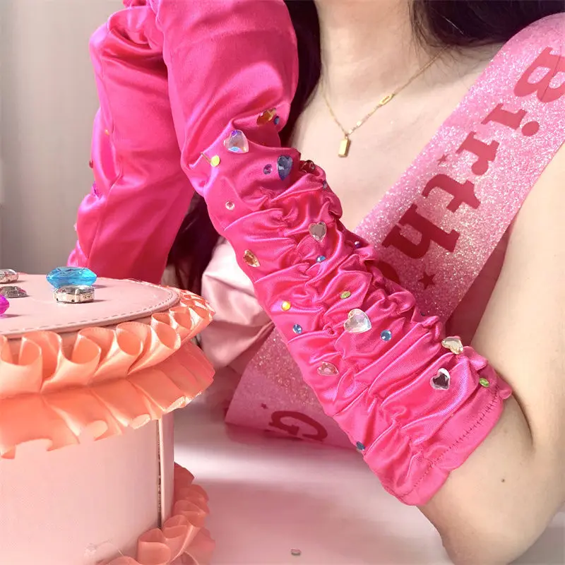 

Miniso серии Барби, перчатки, наклейка, милые модные изысканные аниме Мультяшные модные дизайнерские аксессуары для девочек, подарки на день рождения