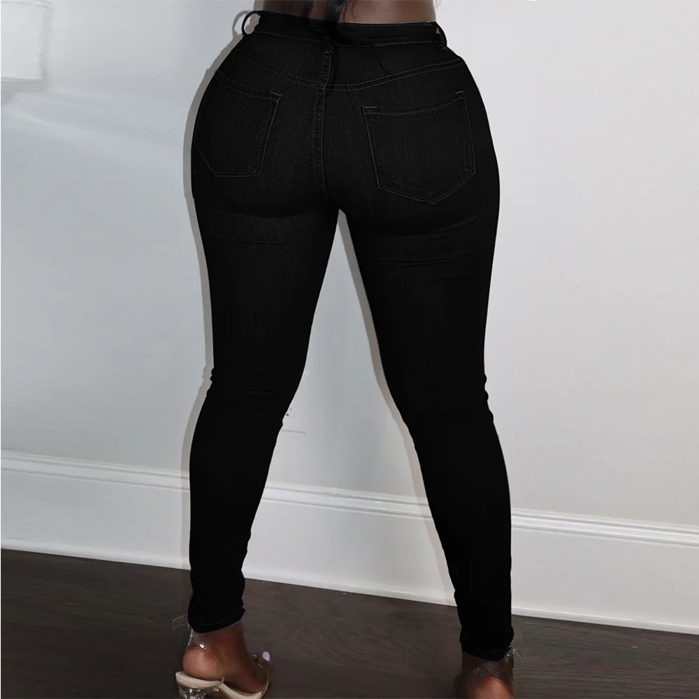 

Женские джинсовые брюки, штаны, уличная одежда, высокоэластичные колготки, джинсы, повседневные ковбойские обтягивающие брюки, рваные джин...