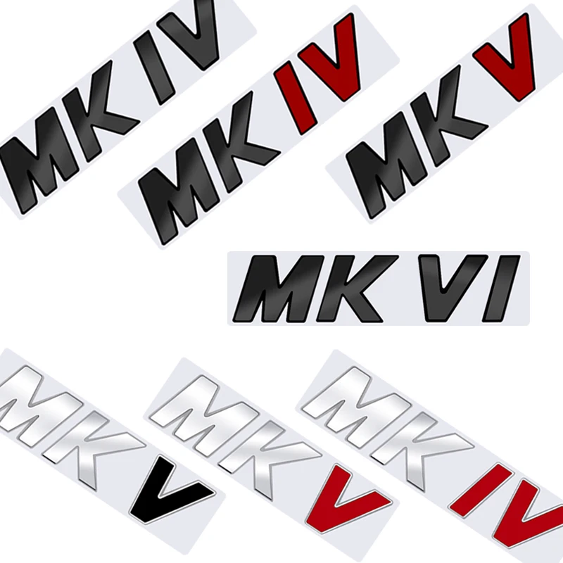 Металлическая Эмблема для стайлинга автомобилей MKIV MKVI MKV наклейка передней