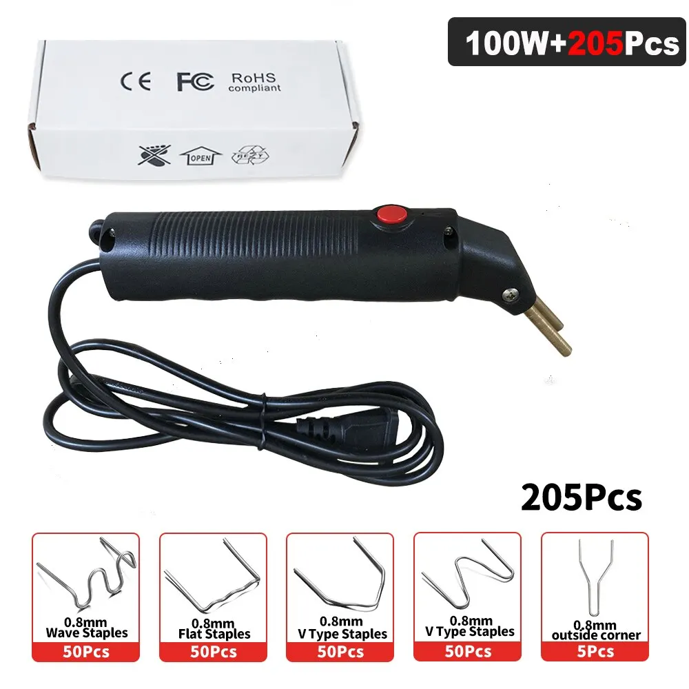 100W Car Bumper Repair Plastic Welding Machine Kit Plastic Welding Gun Hot Air Gun Plastic Welding Machine Garage Tools Plastic