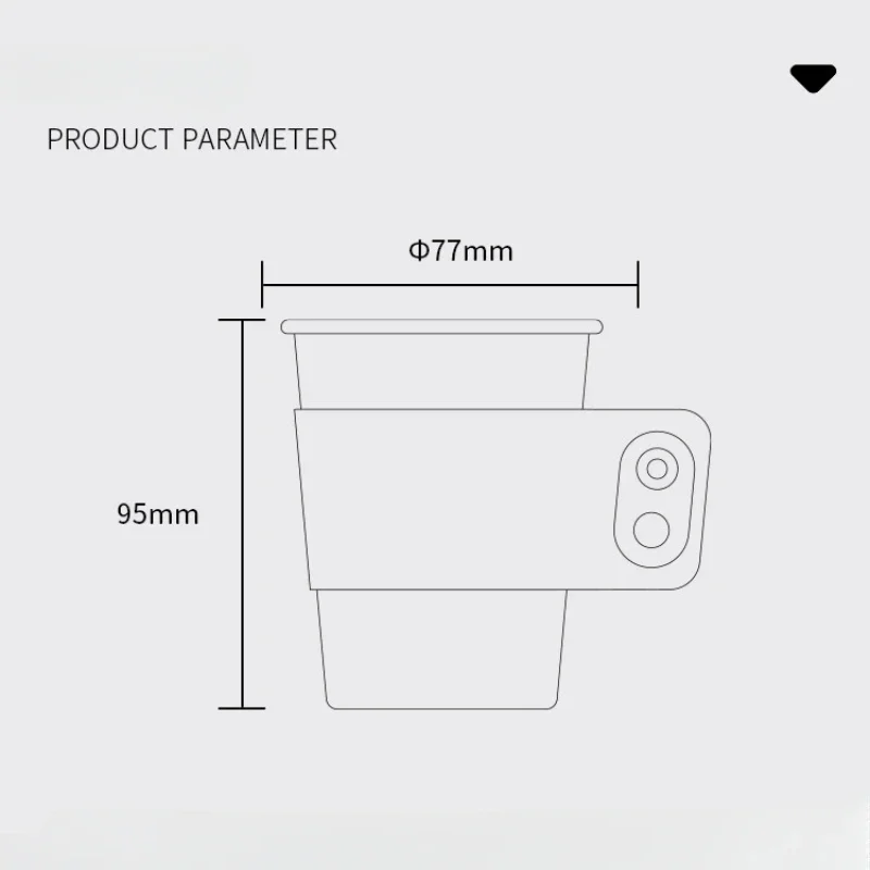 Портативная ручная кружка из нержавеющей стали для улицы с ручкой модная