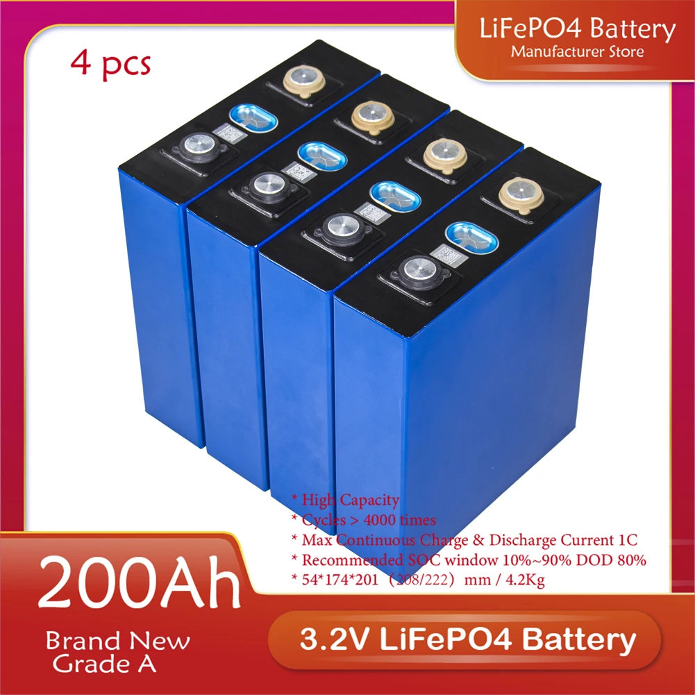 

1-16 шт., аккумуляторные батареи 3,2 в, Ач, Ач, Lifepo4