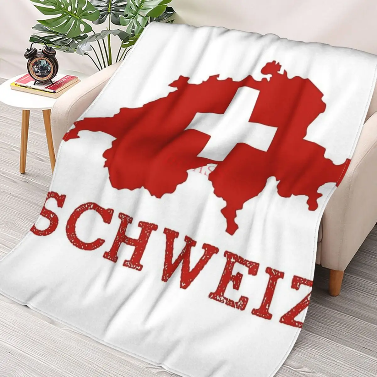

Schweiz 3D Printed Flannel Throw Blanket