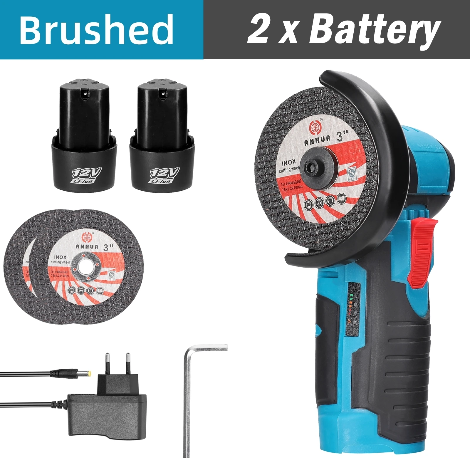 

Geevorks аккумуляторная угловая шлифовальная машина