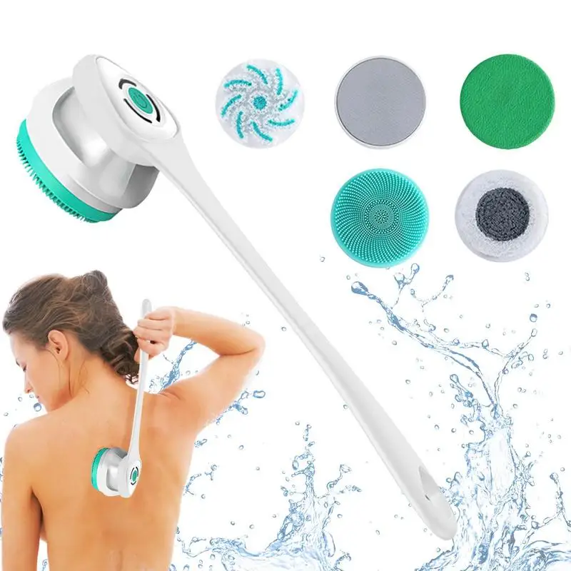

Щетка для ванны и тела, Электрический скребок для душа, аппарат для чистки лица, для тела и лица, перезаряжаемая