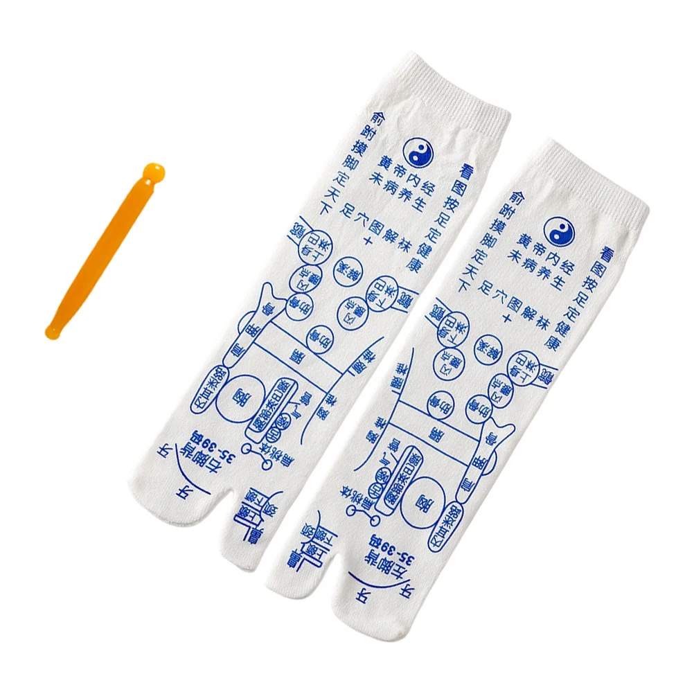 

Socks Sock Acupoint Reflexology Tabi Foot Cotton Stocking Uniform Marked Zones Acupressure Physiotherapy Japanese Breathable