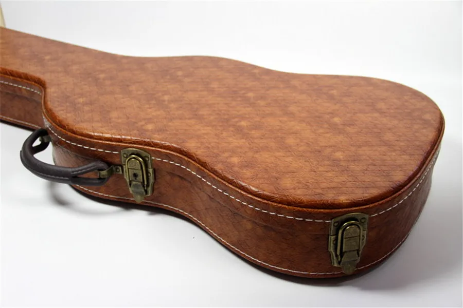 Бриллиантовая коричневая твердая оболочка электрическая гитара чехол ST/TELE