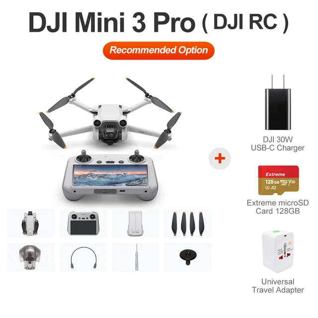 DJI Mini 3 Pro Fly More Kit + 128Gb SD card
