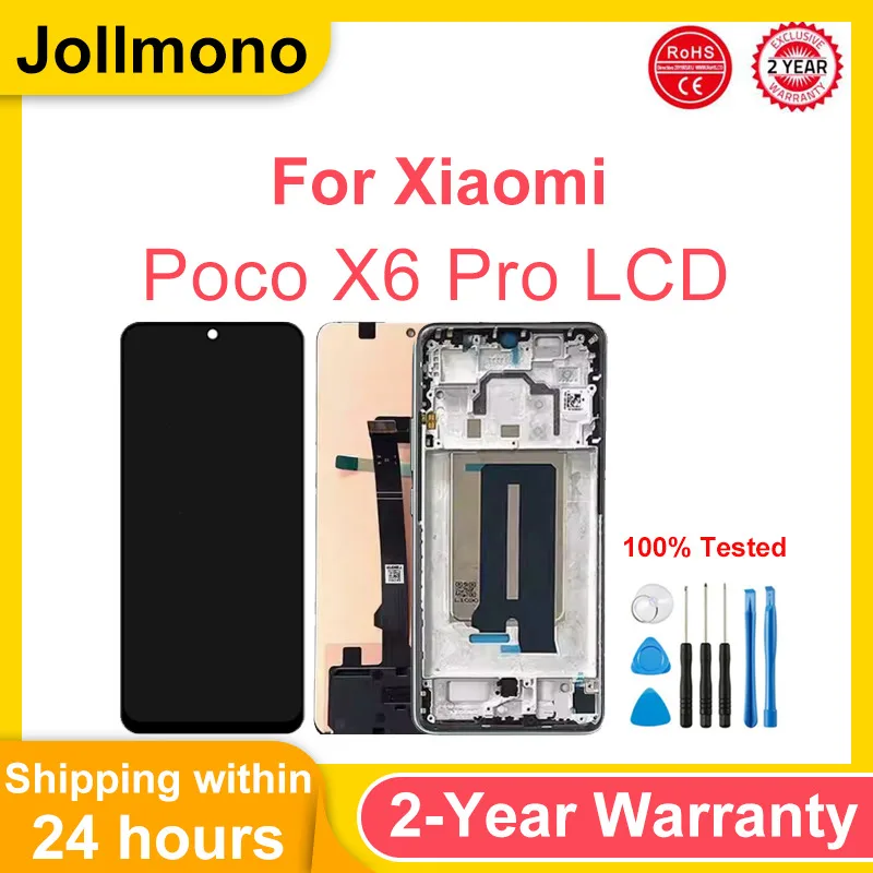 6,67 TFT для Xiaomi Poco X6 Pro X6Pro 5G 2311DRK48G ЖК-дисплей с дигитайзером сенсорного экрана в сборе (art.: 3920cf67fd554) - 3920cf67fd554