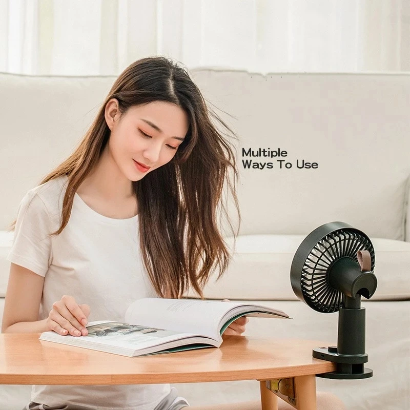 

Summer New Desktop Fan USB Charging Portable Desktop Fan Folding Cooling Fan Outdoor Camping Mini Floor Fan Home Office Silent F