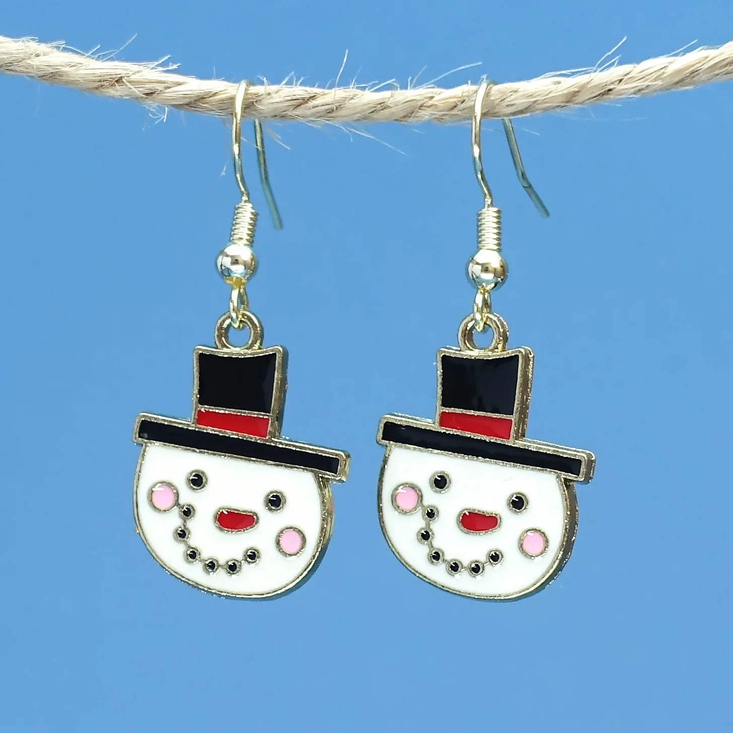 Ювелирные изделия серьги в рождественском стиле Необычные милые индивидуальные