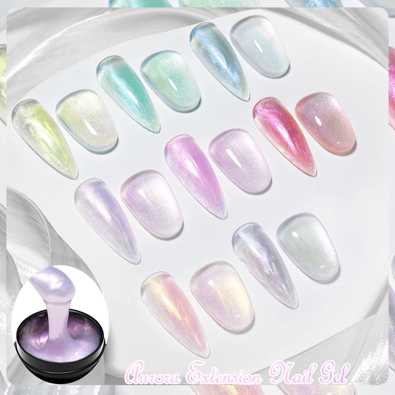 Фото 8 мл Aurora Extension Gel Nail Polish Синий Розовый Фиолетовый Акриловый Камуфляжный Жесткий Гель Полуперманентный УФ-гель Для Наращивания Ногтей DIY №4