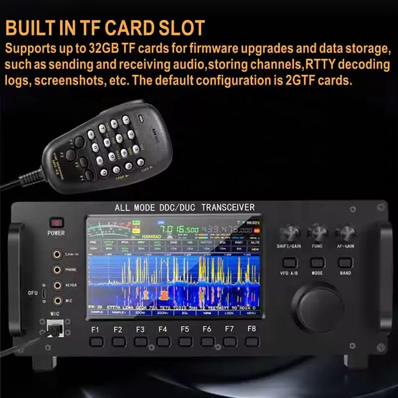 RS-998 Универсальный полнодиапазонный SDR-трансивер 100 Вт SSB/USB/LSB/CW/AM/FM Мобильная
