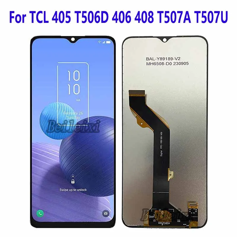 

For TCL 408 T507A T507U T507J T507D1 T507U1 T507U2 LCD Display Touch Screen Digitizer Assembly For TCL 405 406 T506D T506K T506U