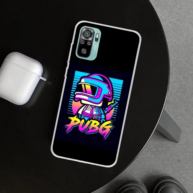 Чехол Pubg для телефона с популярной игрой Xiaomi 12 11T 10 9 Redmi Note 10S Pro 9A 8 прозрачный чехол