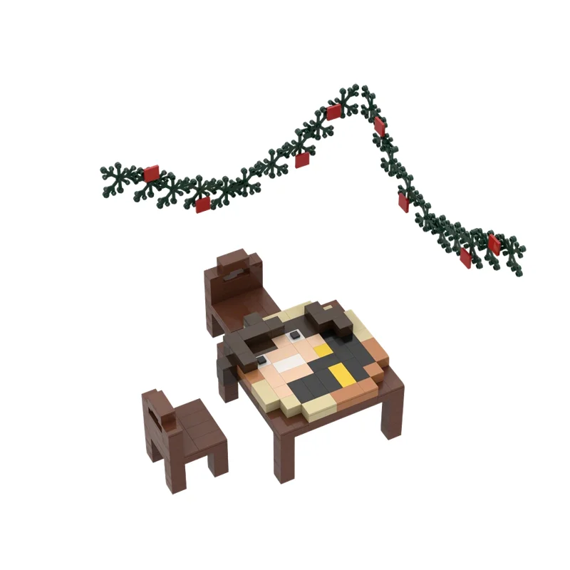 Фото 364 детали MOC GeminiTay S Impulse Pizza Hermitcraft My World: Конструктор-модель, архитектурная игрушка, идея для рождественского подарка, развивающая игрушка №3