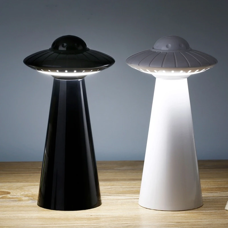 

Cartoon UFO Creative Charging Bedroom Dormitory Stepless Atmosphere Night Light Bar LED Desk Lamp