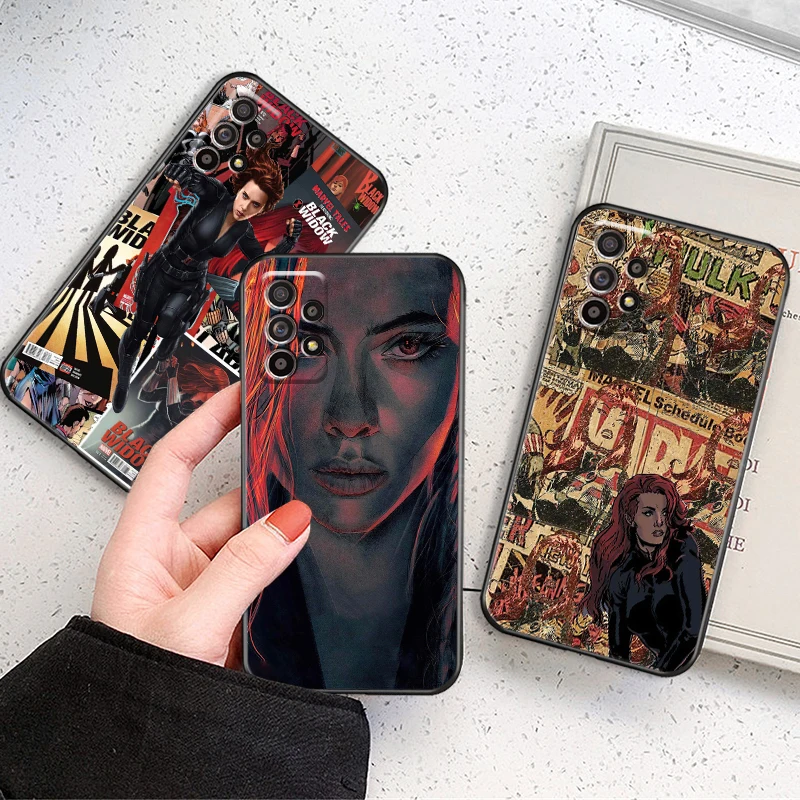 

Avengers Black Widow For Samsung Galaxy M10 M11 M12 M20 M22 M30 M30S M31 M31S M32 M51 M52 5G Phone Case Funda Back Shell Soft