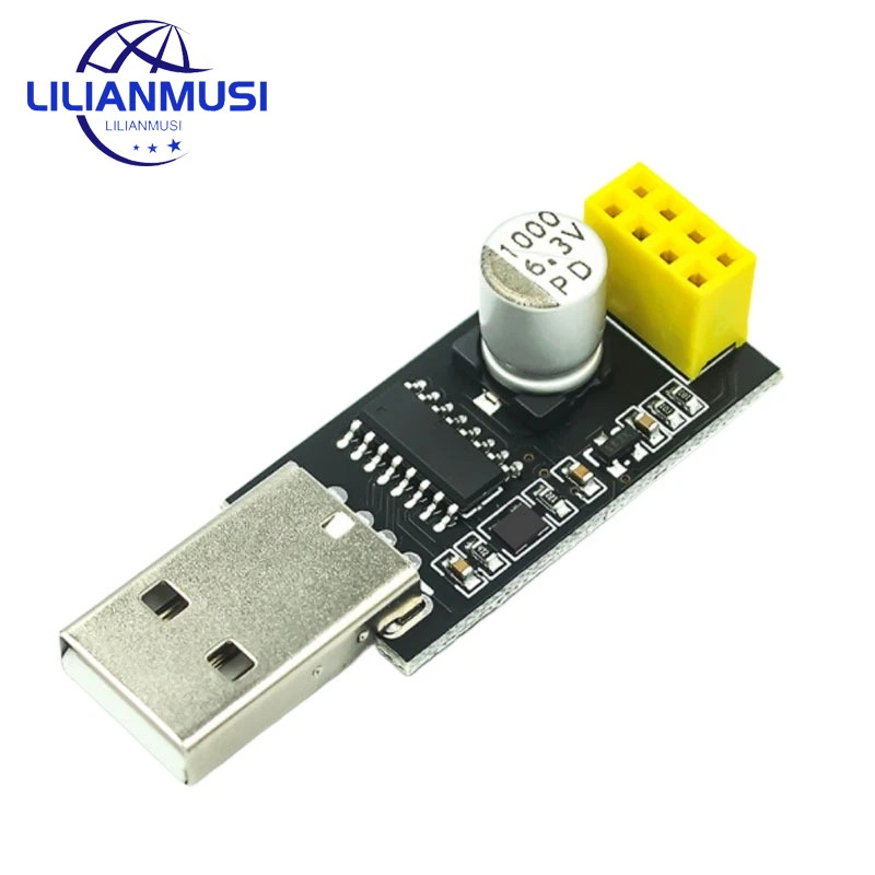 Адаптер программатора ESP01 UART GPIO0, Женский адаптер ESP8266, CH340G USB в ESP8266, последовательный беспроводной модуль для разработки Wi-Fi