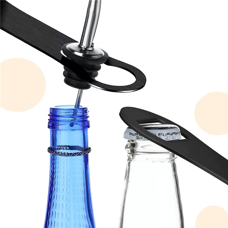 

Mini Durable Bottle Opener Blade Kitchen Tool Beer Bottle Opener Stainless Steel Flat Speed Bottle Bone Shape Cap Opener Home
