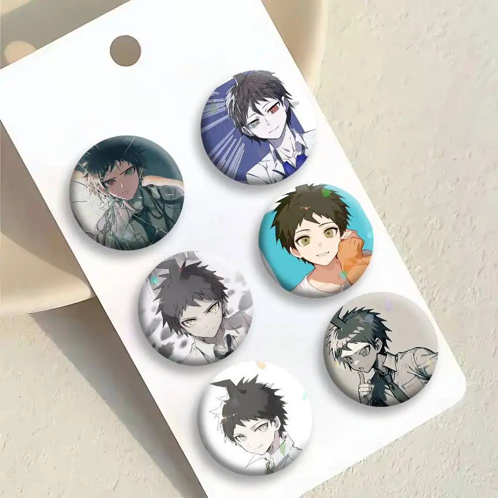 Фото Броши Danganronpa Hajime Hinata, мультяшные значки-пины, аксессуары для рюкзаков и головных уборов, подарок для друга №1
