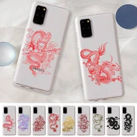 yinuoda chinese dragon phone case for samsung a 10 20 30 50s 70 51 52 71 4g 12 31 21 31 s 20 21 plus ultra