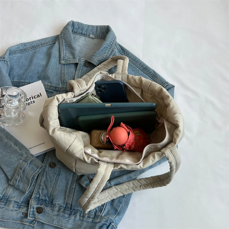 Women's Retro Versatile Canvas Shoulder Bags Large Capacity Advanced Sense Quality Ladies Simplicity Fashion Commute Handbags