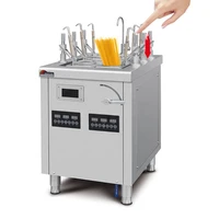 automatic lift up pasta boiler noodle cooker boiling station restaurant commercial induction spaghetti ramen cooking machine