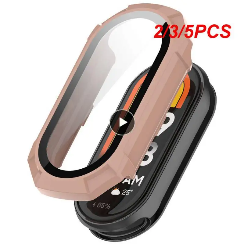 

2/3/5PCS Integrated Case Pc Tempered Film Protective Shell For Miui Band8 Case Film Tempered Film Shell Membrane Integration