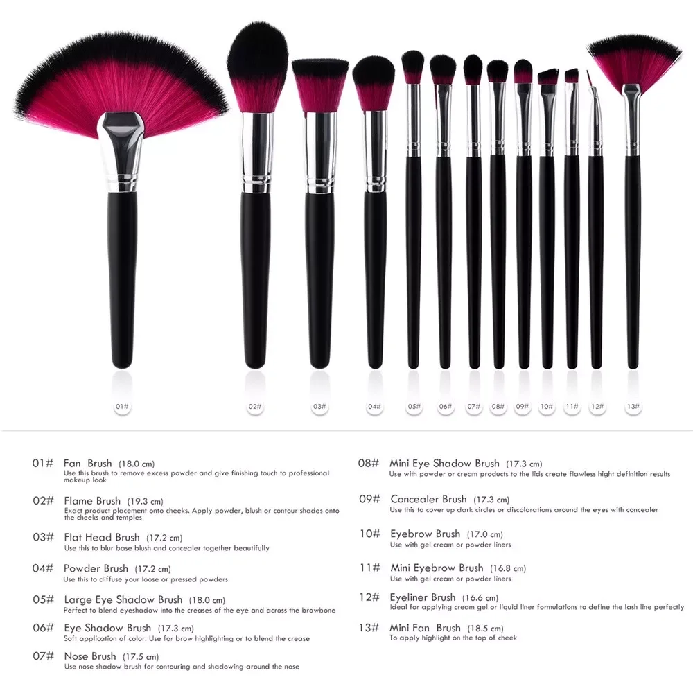 

NEW2023 Foldable Travel Brush It Make up Brushes Set Cosmetic Tools Set Beauty Pcs Beauty Makeup 13 Advanced Brushes Brush Brush