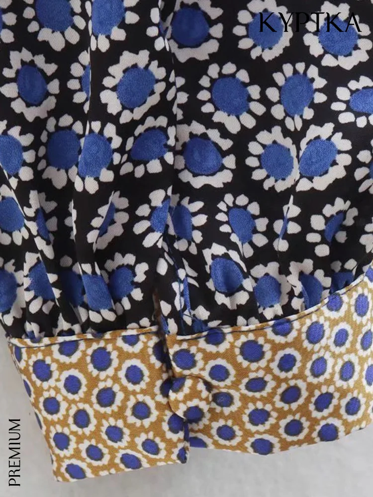 Женские Свободные Комбинезоны KYPTKA белые винтажные комбинезоны с геометрическим