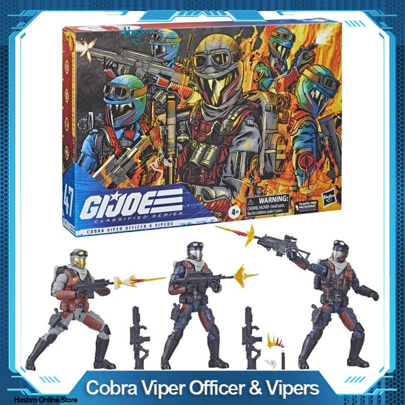 

Hasbro G.I. Joe Classified Series Cobra Viper Officer & Vipers Figures 47 Collectible Toys Accessories 6-Inch Scale F4559