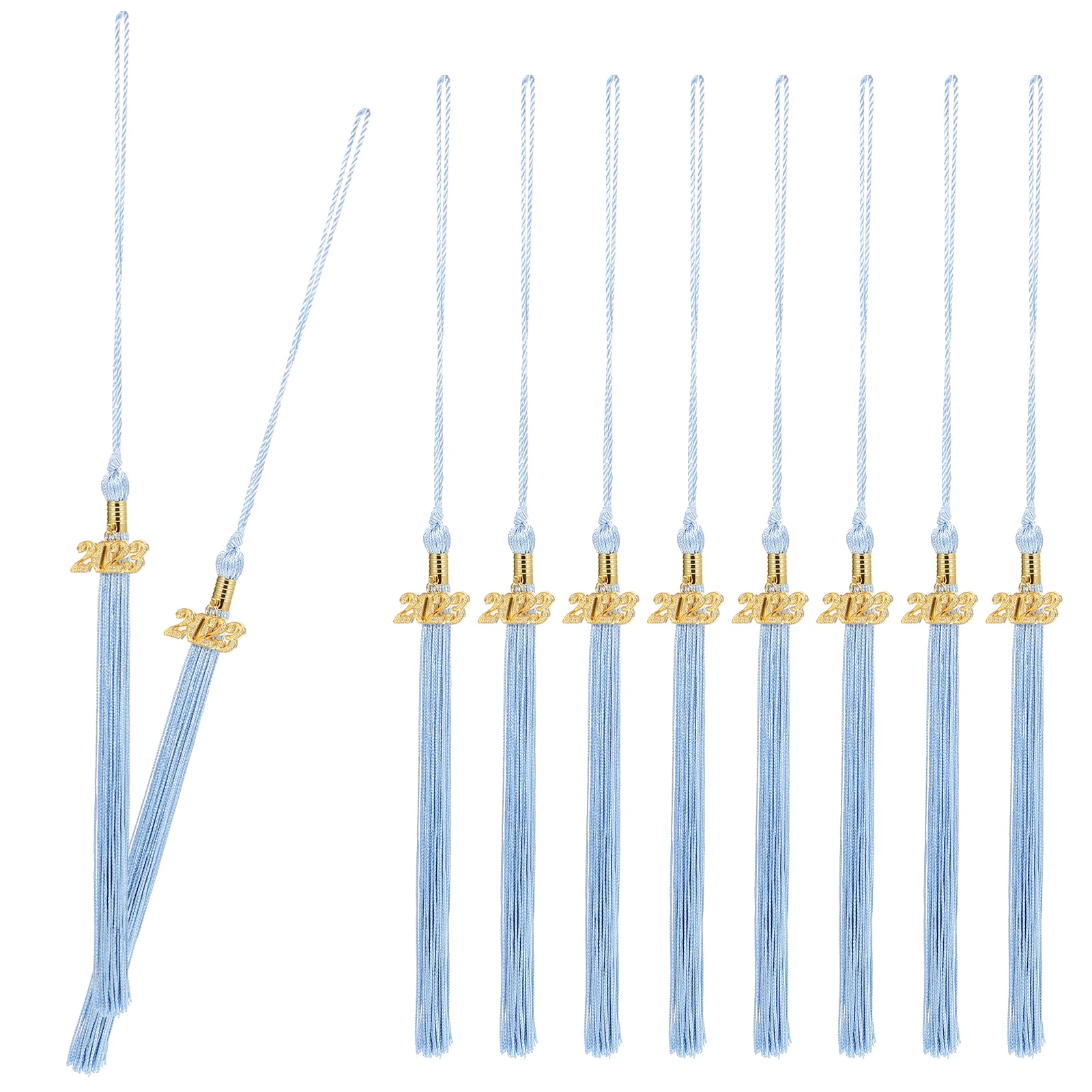 

10 Pcs Tassel Classic Hanging Charms Polyester Grad Graduation Hat Tassels Decoration