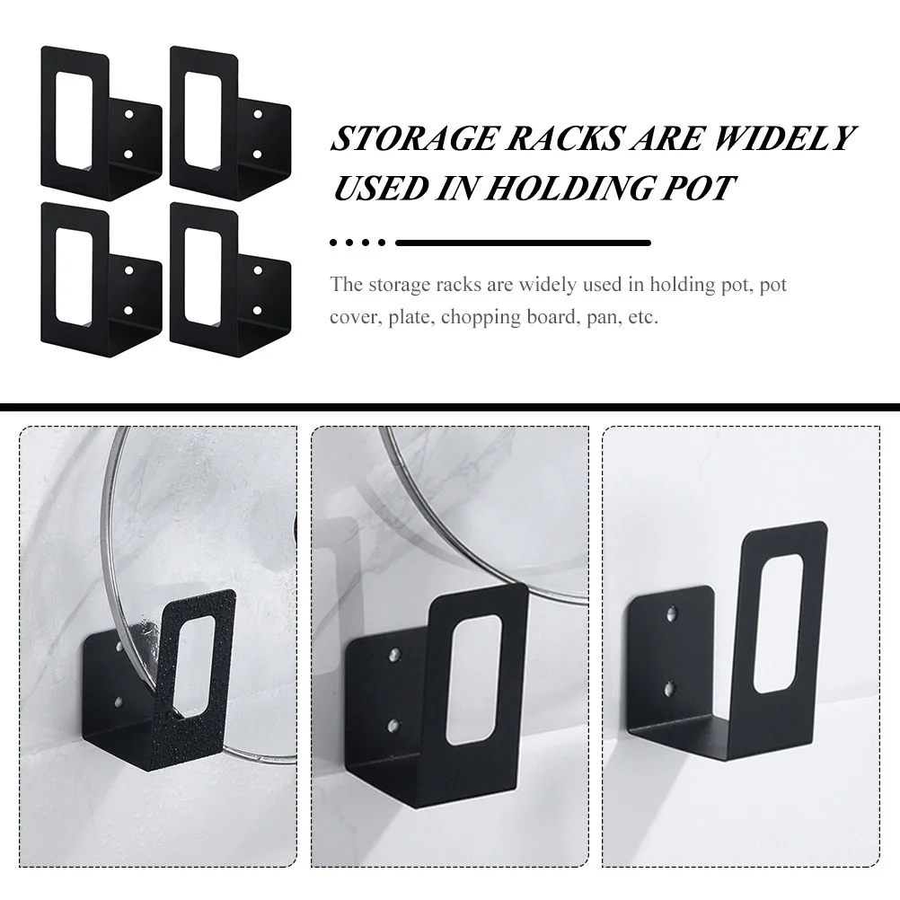 4 шт. держатель для крышки кастрюли разделочная доска настенный органайзер