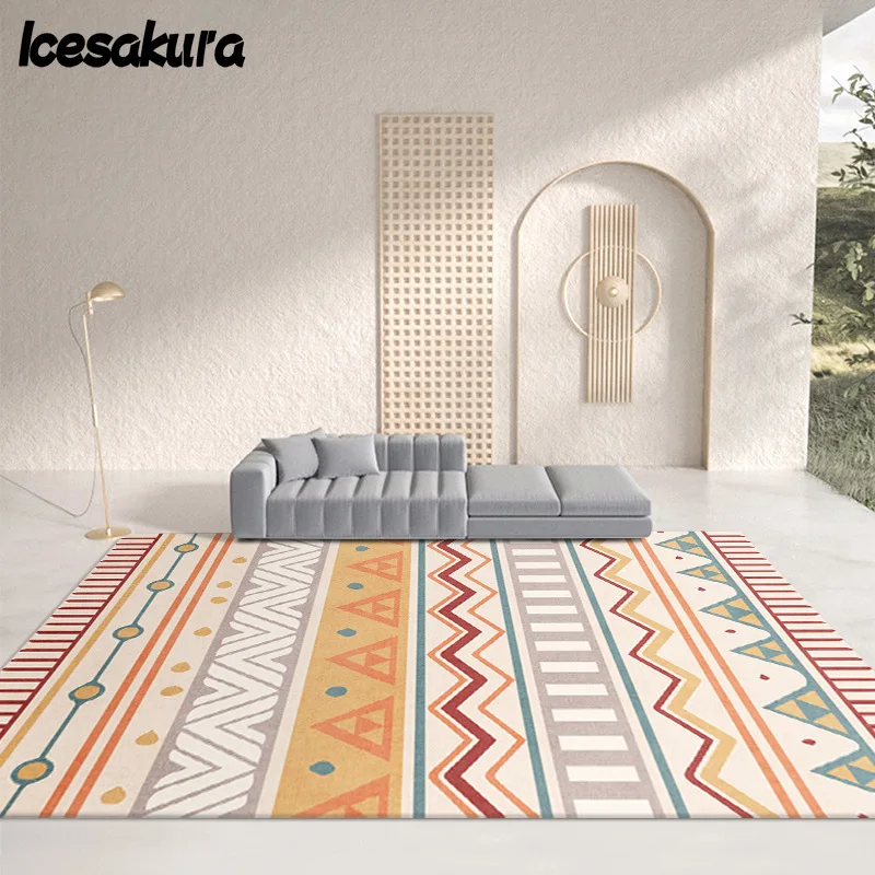 

Moroccan Carpet Minimalist Hotel Bed and Breakfast Bedroom Home Bedside Full Carpet Living Room Bedroom Fresh Sofa Blanket