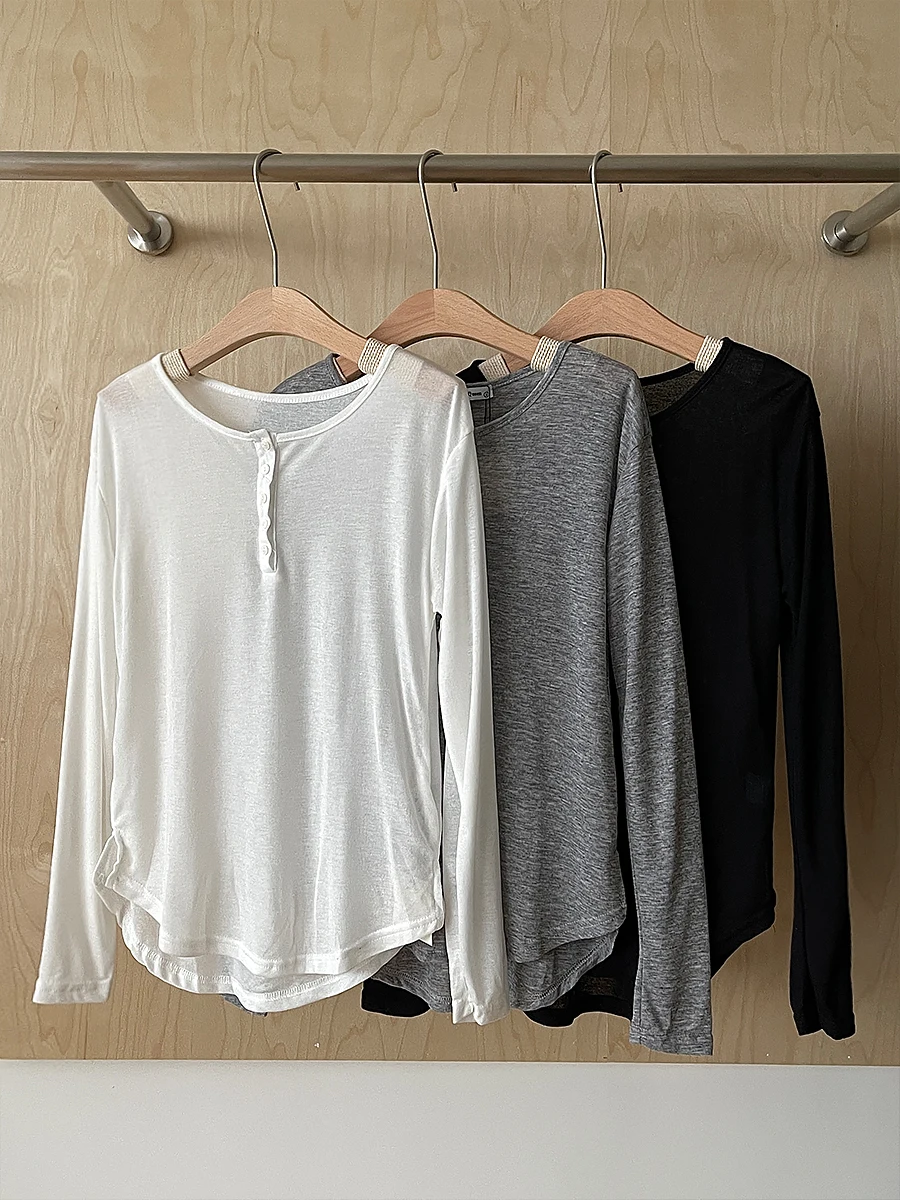 Ренес Смысл релаксации! Осень 2024 микропрозрачная ткань/элегантная простая серая