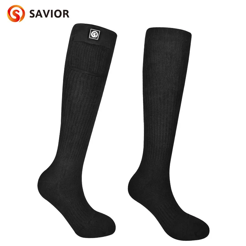 

Winter New Heating Socks Smart Warm Stockings Combed Cotton Ski Electric Heating Socks Carbon Fiber