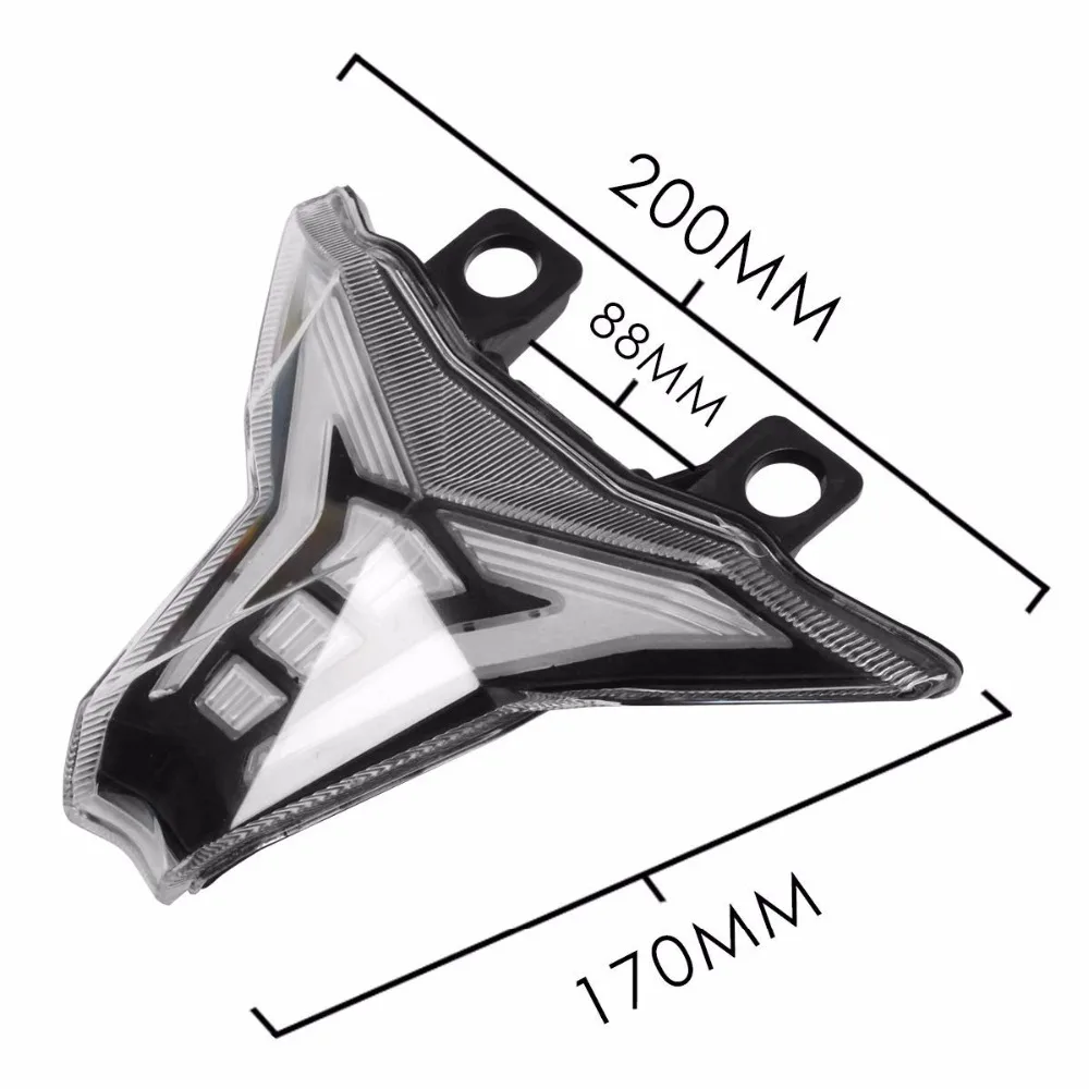 Задний светодиодный индикатор для мотоцикла Встроенный задний фонарь тормозной
