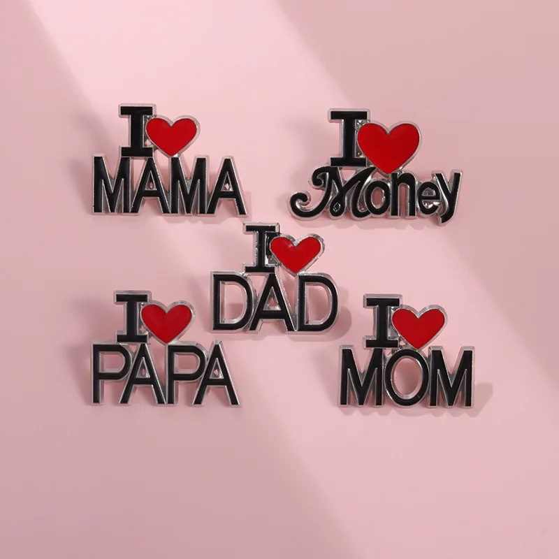 Эмалированная брошь черной серии Love Family Money Emo Be Kind Music Bullets Magic Bad Girls Club