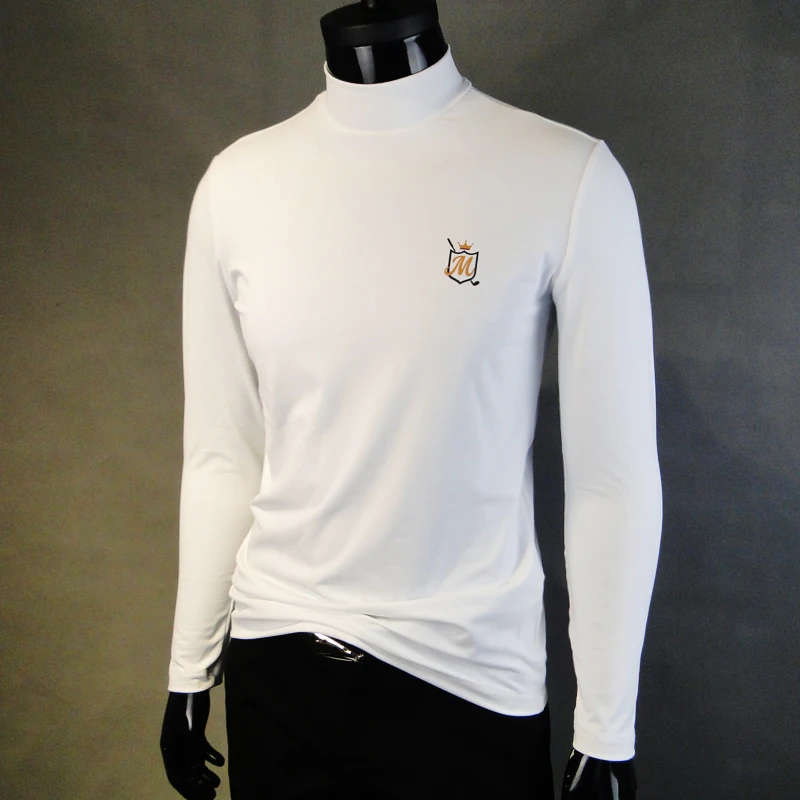 

The new golf men long sleeve half a turtle neck thickening of cultivate one's morality render unlined upper garment
