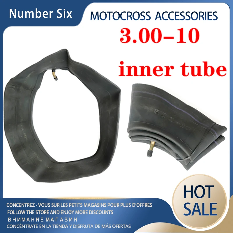 

Motorcycle Accessories 300-10 Inner Tube For Motorcycle Gas Electric Scooter Tiger Driver Cart 3.00-10 Inner Tube
